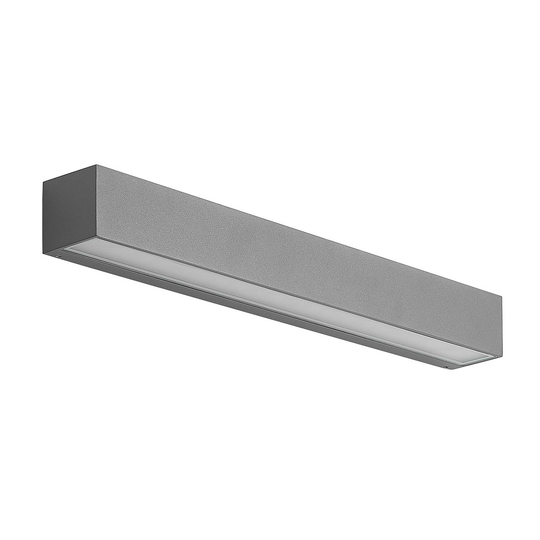 Arcchio Lengo -seinävalo, 50 cm, 2-lampp., harmaa
