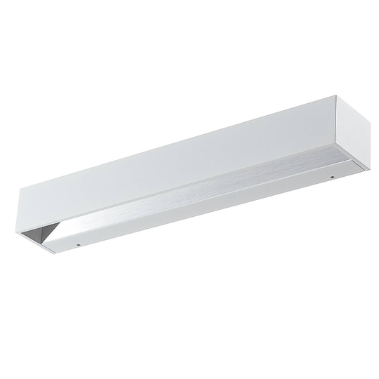 BEGA Studio Line seinävalo leveä valkoinen/alu 50