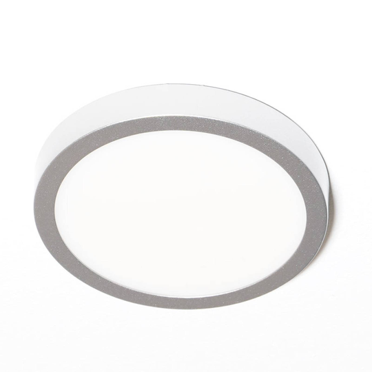 LED-kattovalaisin Vika, pyöreä, mattatitaani Ø18cm