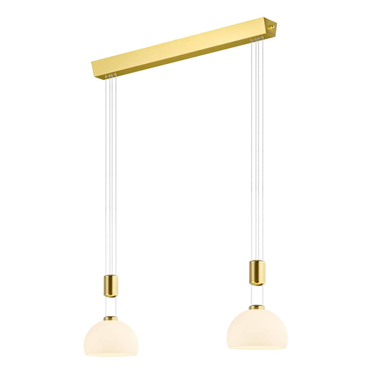 BANKAMP Meisterwerke -riippuvalo 2-lamp. messinki
