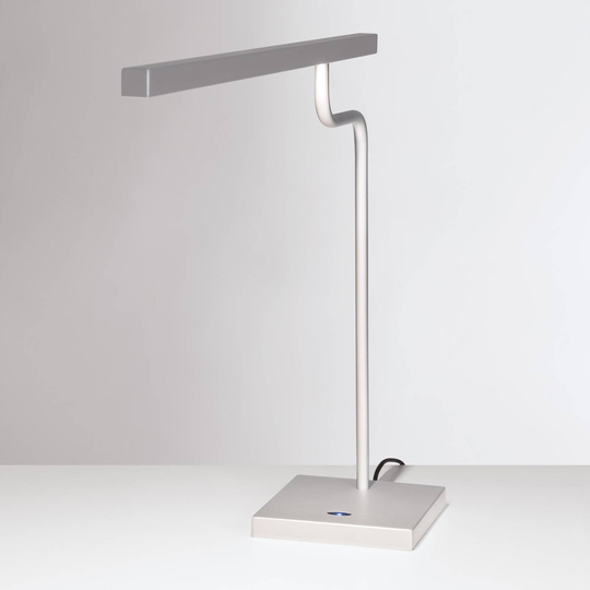 Hopeanharmaa LED-työpöytälamppu MicroStick