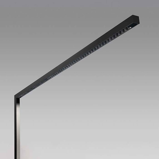 LED-lattiavalo Lens 3 000 K, musta