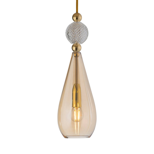 EBB & FLOW Smykke M gold crystal check ball kulta