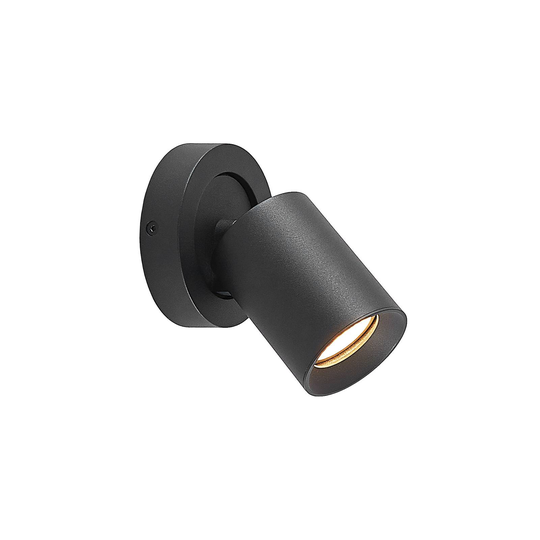 Arcchio Leevya -kattovalaisin 1-lamp. pyöreä musta