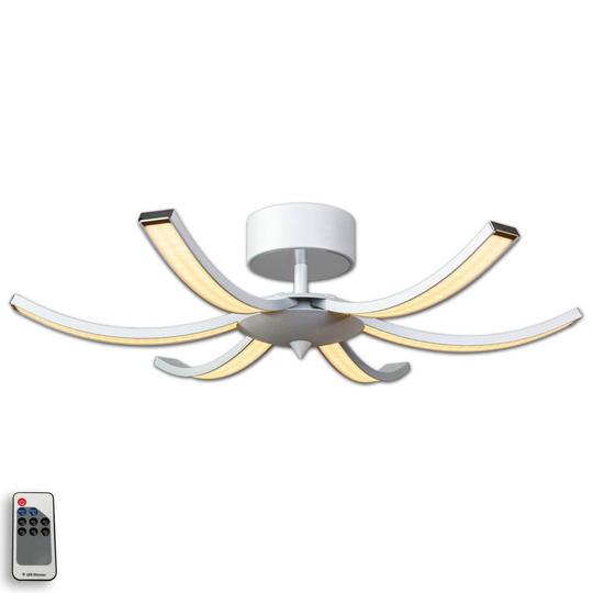 LED-kattovalaisin Umbra 6-lamppuinen 63cm alumiini