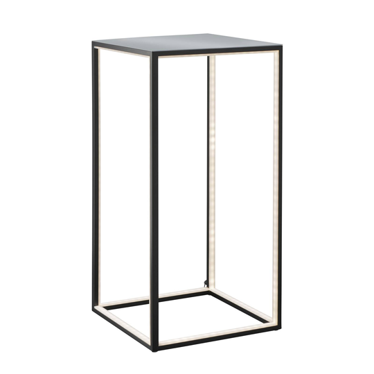 LED-lattiavalaisin Delux, musta, 60 x 30 x 30 cm