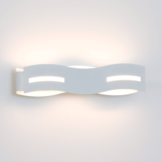 LED-seinävalaisin Wave, valkoinen