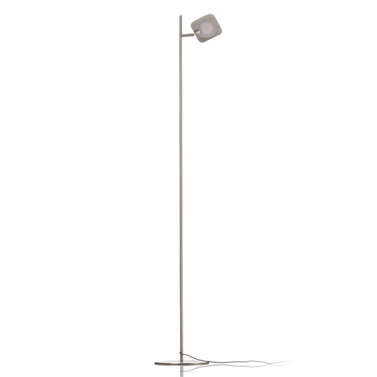LED-lattiavalo Raggio 1-lamppuinen teräksenvärinen