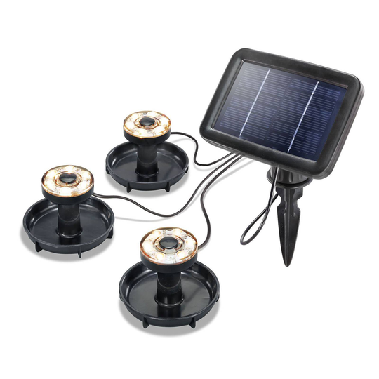 LED-aurinko-vedenalainen spotti 3 kpl