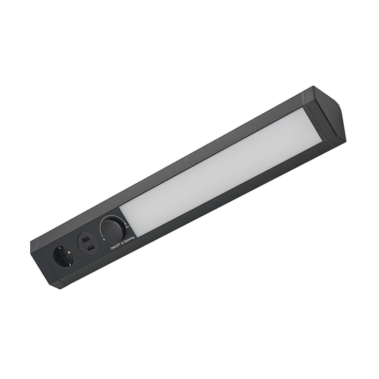 Arcchio Turim -LED-kaapinalusvalaisin, CCT, musta