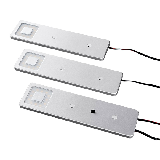 Pinta-asennettava LED-kalustevalaisin Imola, 3 kpl
