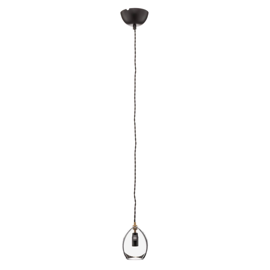 Kirkas design-lasiriippuvalaisin Unika, 10,5 cm