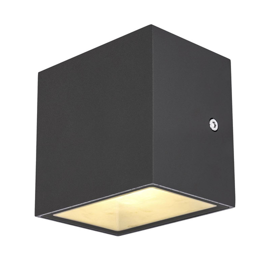 SLV Sitra Cube -LED-ulkoseinälamppu, antrasiitti