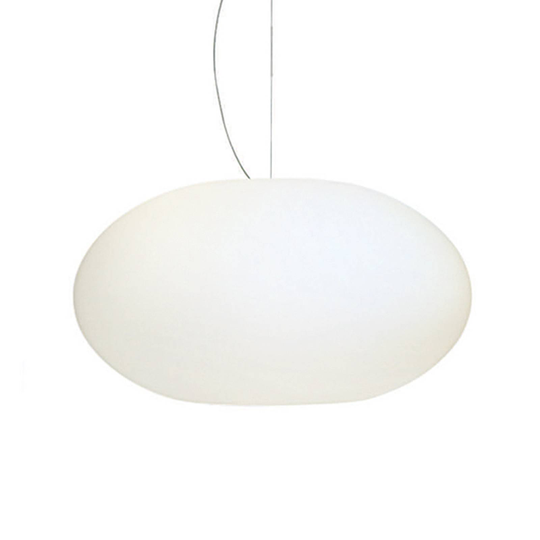 AIH-riippuvalaisin lasia 38 cm, matta valkoinen