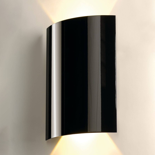 SLV Sail -LED-seinävalaisin 2-lamp. 30 cm musta