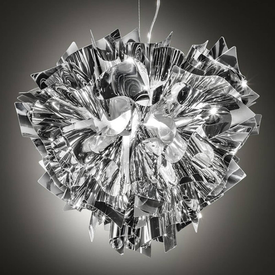 Slamp Veli -design-riippuvalo, Ø 42 cm, hopea