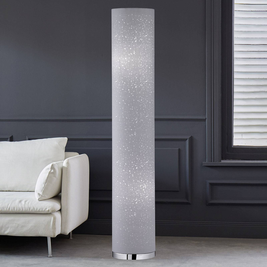 Kankainen Thor-lattiavalaisin, harmaa, 110 cm
