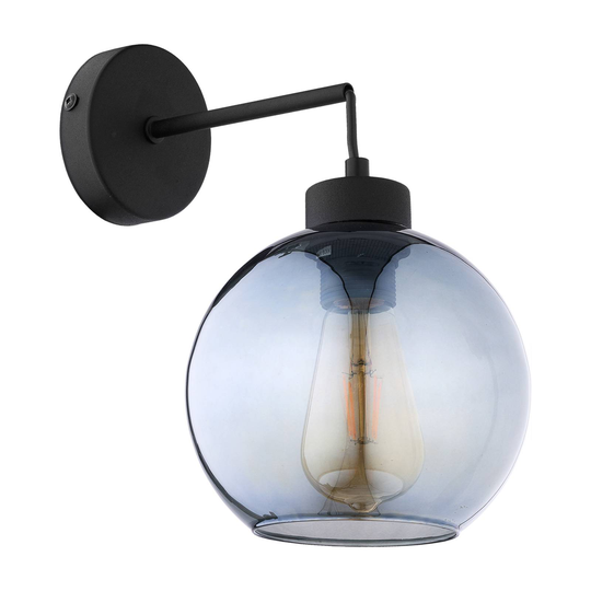 Seinävalo Cubus 1-lamp musta/grafiitinharm.-kirkas