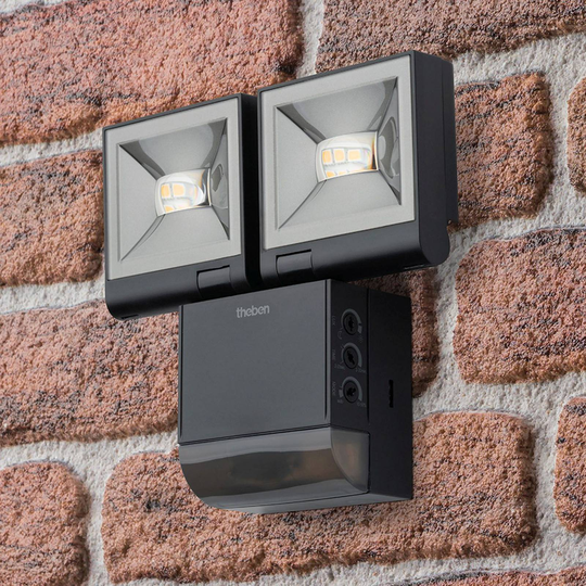 Theben theLeda S20 2-lamp. tunnistin 3000K musta