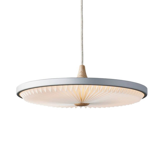 LE KLINT Soleil -LED-riippuvalaisin, harmaa Ø35 cm