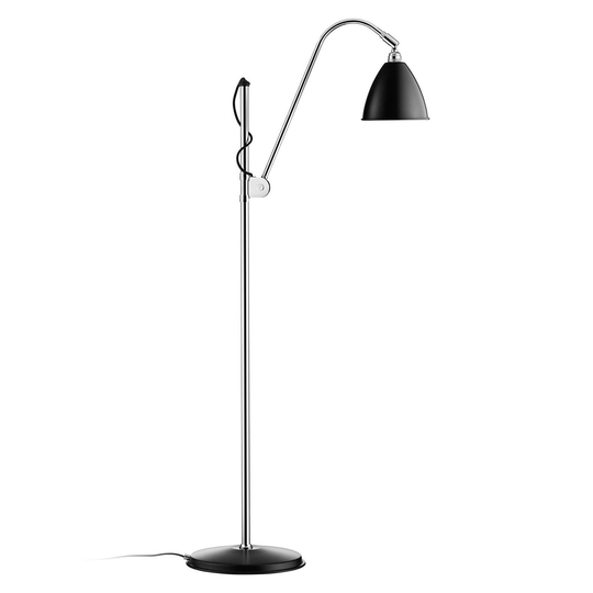 GUBI Bestlite BL3 -lattiavalo Ø16cm, kromi/musta