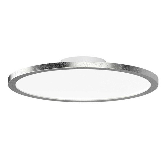 Lightme-LED-kattovalaisin Aqua Ø30,2cm, lehtihopea
