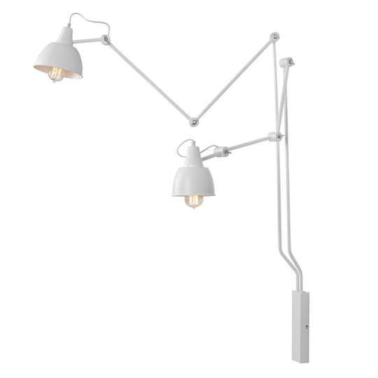 Kattovalaisin 814, säädettävä, 2 lamp., valkoinen