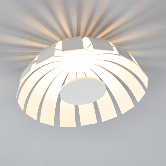 Valkoinen LED-design-kattovalaisin Loto, 33 cm
