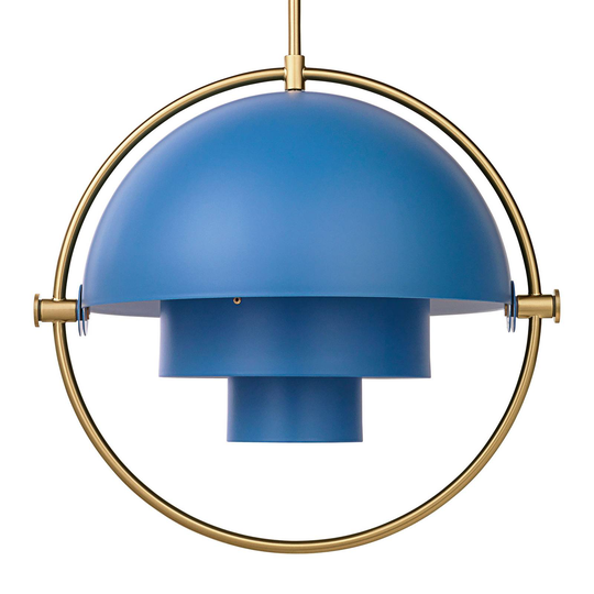 GUBI Multi-Lite -riippuvalo 32 cm messinki/sininen