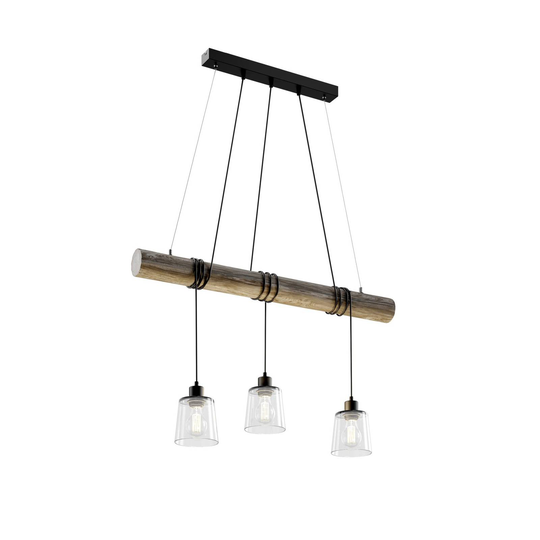 Riippuvalaisin Karrl, 3-lamp., savunharmaa/harmaa