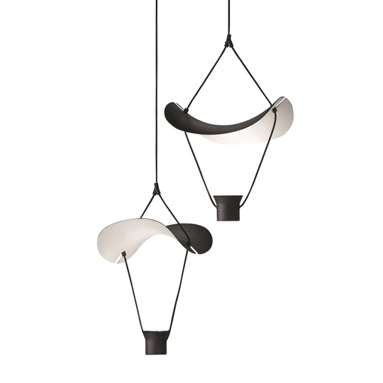 LED-riippuvalaisin Vollee S1 P, 44cm, up, musta