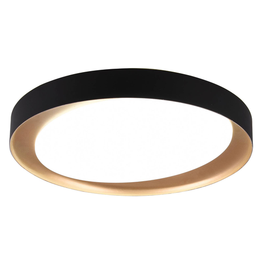 LED-kattovalaisin Zeta tunable white, musta/kulta