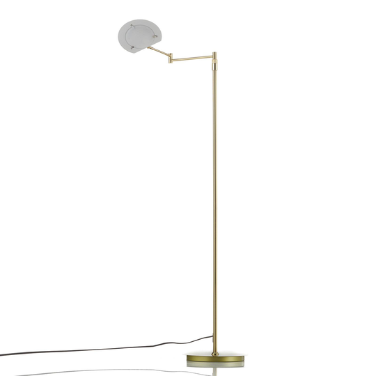 LED-lattiavalo Calcio, säädettävä, mattamessinki