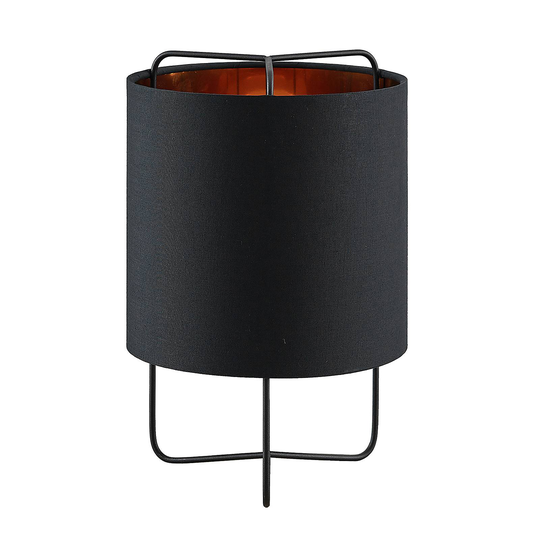 Lindby Kesta -pöytävalaisin, musta-kulta, 32 cm