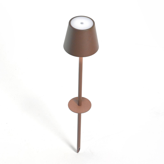 LED-maapiikkivalo Poldina, akku, corten