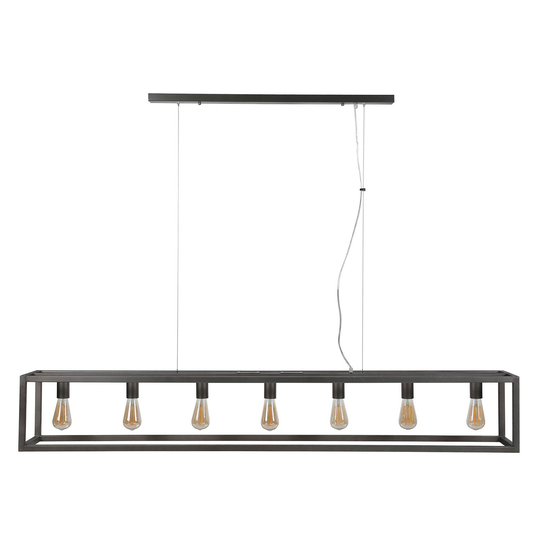 Riippuvalaisin Perpendillumina 7-lamp. matta hopea