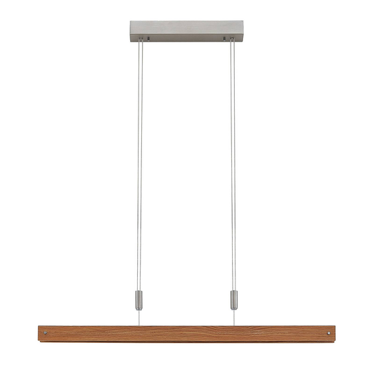 Lindby Alimara -LED-riippuvalo puuta, 98 cm
