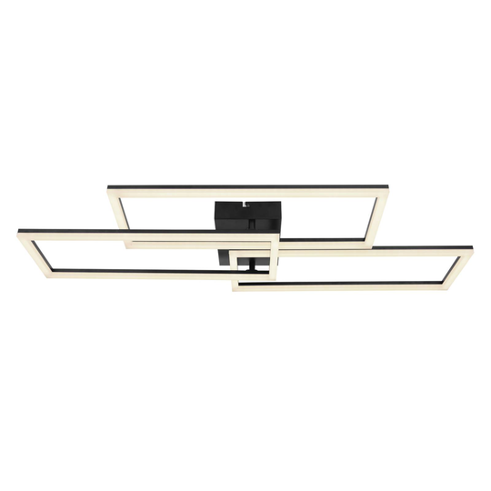 LED-kattovalo Tiny 3-lamppuinen, musta, CCT