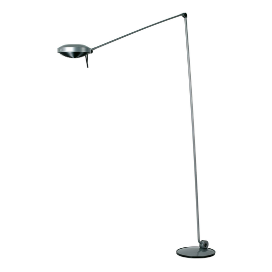 Lumina Elle -LED-lattiavalo, 200 cm, nikkeli