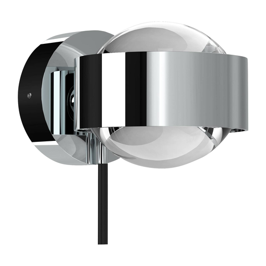 Puk Mini Wall+ LED, kirkkaat linssit, kromi