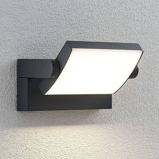 LED-ulkoseinävalaisin Sherin, kiertyvä