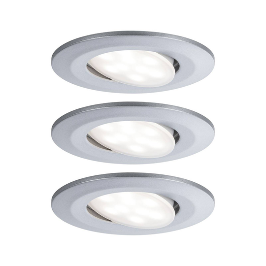 Paulmann LED-uppokohdevalo Calla 3 kpl kromi