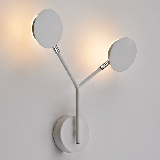 LED-seinävalaisin Belize, 2-lamppuinen, valkoinen
