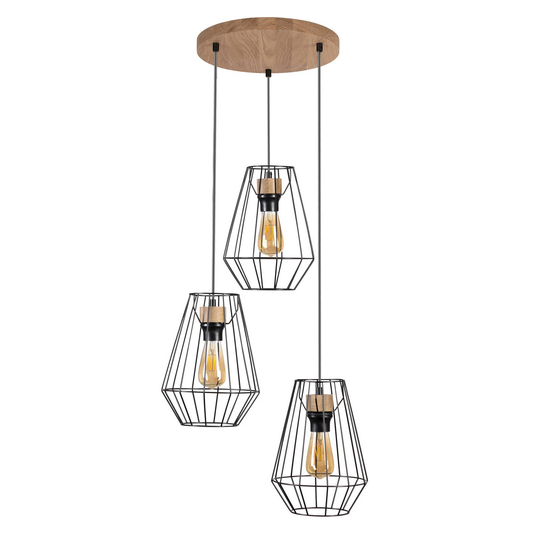 Envolight Finan-riippuvalo 3 lamppua, pyöreä Ø21cm