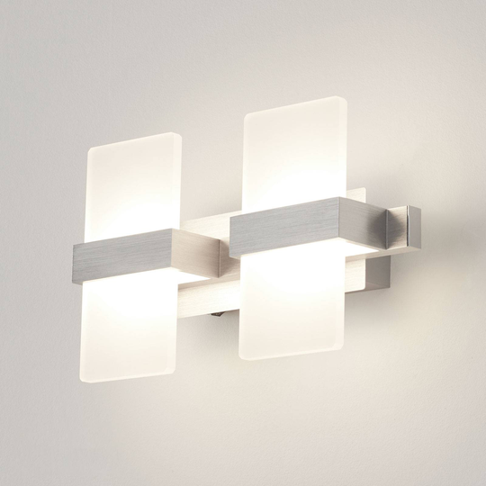 Trendikäs LED-seinävalaisin Platon, 2-lamppuinen