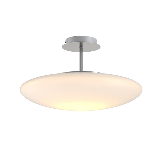 LED-opaalilasi-kattovalaisin Gunda, valkoinen