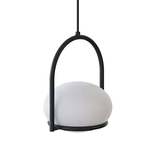 LEDS-C4 Coco Single -riippuvalo musta/valkoinen