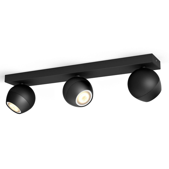 Philips Hue Buckram 3-lamppuinen, musta