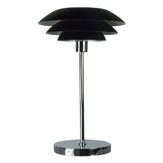 Dyberg Larsen DL31 -pöytälamppu metallia, musta