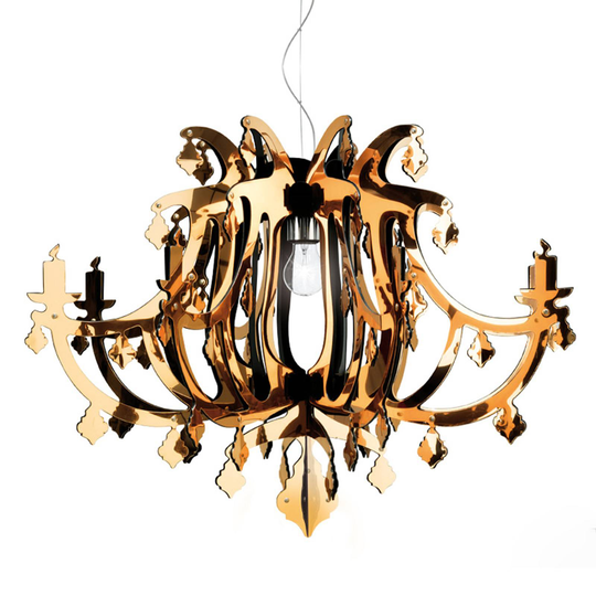 Slamp Ginetta -design-riippuvalaisin, kulta